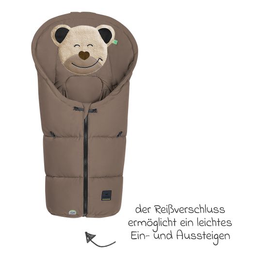 Odenwälder Fußsack Mucki Peach Skin für Babyschale & Babywanne - Desert Sand