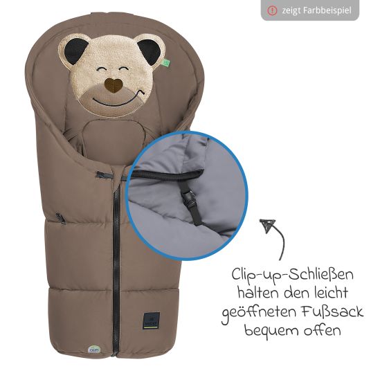 Odenwälder Fußsack Mucki Peach Skin für Babyschale & Babywanne - Desert Sand