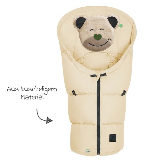 Odenwälder Fußsack Mucki Popeline für Babyschale & Babywanne - Coconut