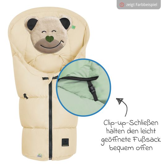 Odenwälder Mucki Popeline footmuff for infant car seat & carrycot - Coconut