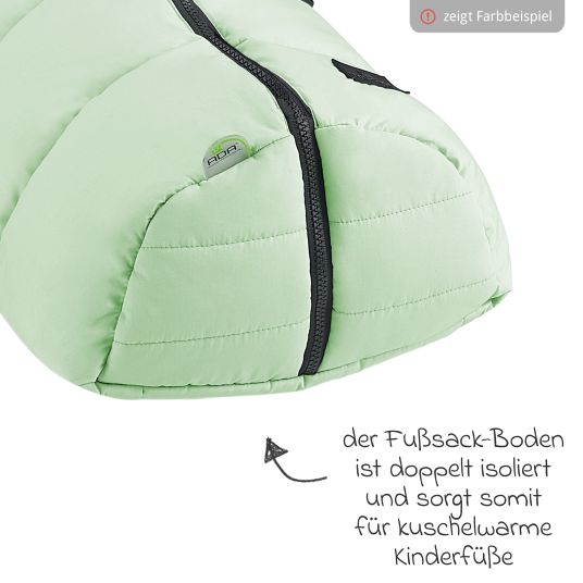 Odenwälder Mucki Popeline footmuff for infant car seat & carrycot - Coconut