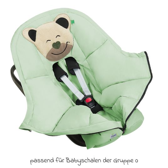 Odenwälder Mucki Popeline footmuff for infant car seat & carrycot - Pistachio