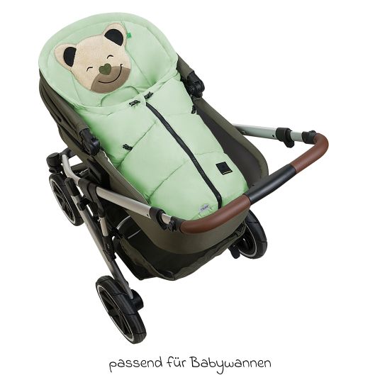 Odenwälder Fußsack Mucki Popeline für Babyschale & Babywanne - Pistachio