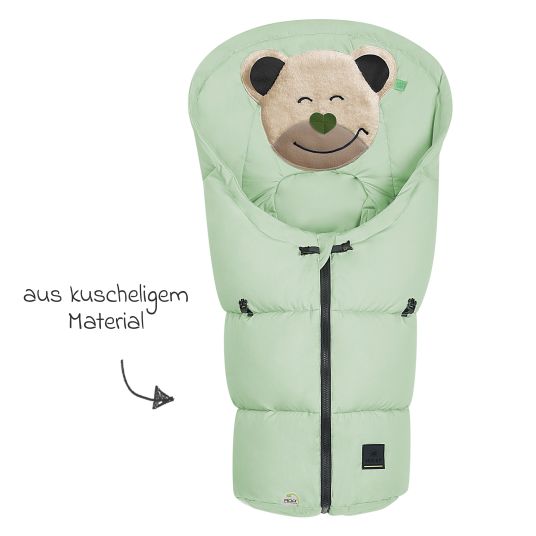 Odenwälder Mucki Popeline footmuff for infant car seat & carrycot - Pistachio