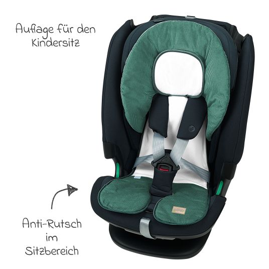 Odenwälder Coprisedile per bambini Babycool per una seduta confortevole - Cool Cord - Eucalipto