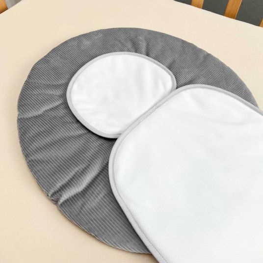 Odenwälder Babycool child seat cover for a comfortable seating experience - Cool Cord - Light Grey