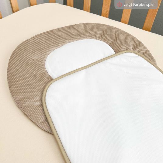 Odenwälder Babycool baby carriage cushion for a comfortable seat - Cool Cord - Eucalyptus