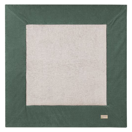 Odenwälder Crawling blanket Nicky square Crawling and play mat 100 x 100 cm - Eucalyptus