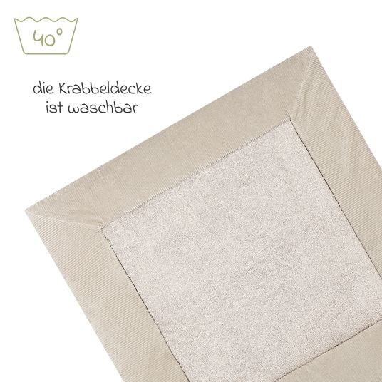 Odenwälder Crawling blanket Nicky square Crawling and play mat 100 x 100 cm - Morocco