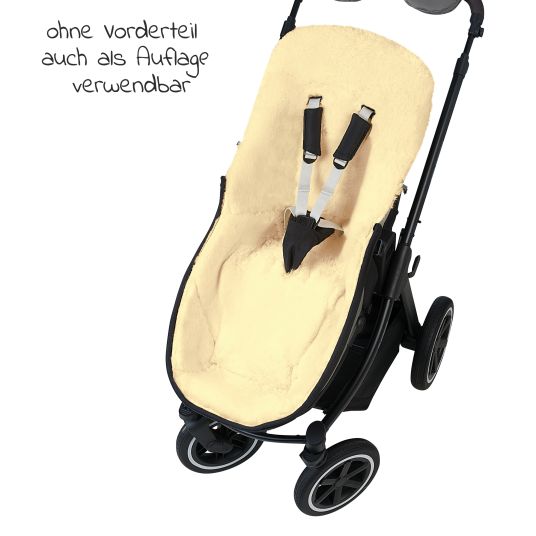 Odenwälder Tomy-cs lambskin footmuff for baby carriages, baby carriages & buggies - Black