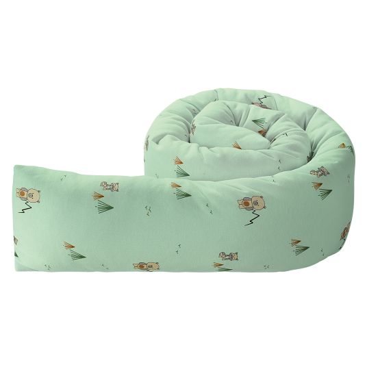 Odenwälder Nest roll jersey protects in the crib and playpen 165 cm - TwoFriends - Greenery