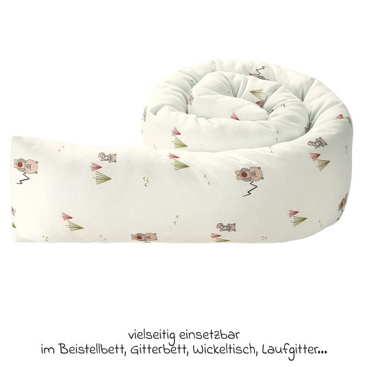 Odenwälder Nest roll jersey protects in crib and playpen 165 cm - TwoFriends - Nature