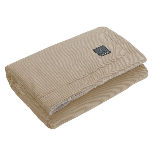 Odenwälder Cuddle blanket corduroy for the bath, bowl or baby carriage 68 x 100 cm - Sahara