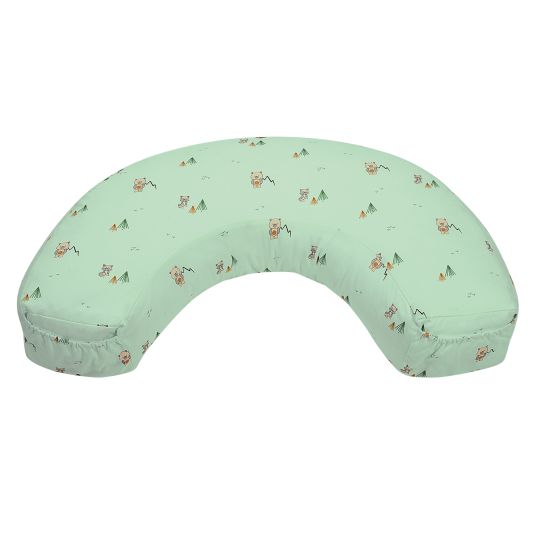 Odenwälder Nursing pillow with pocket on jersey cover 124 cm - TwoFriends - Greenery
