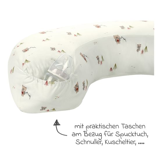 Odenwälder Cuscino per allattamento con tasca su fodera in jersey 124 cm - TwoFriends - Natura