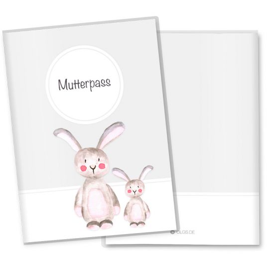 OLGS Babyartikel Copri passaporto mamma Animali della foresta - Coniglietto