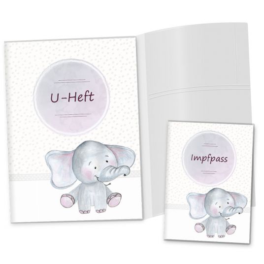 OLGS Babyartikel U-book covers set safari tour - elephant