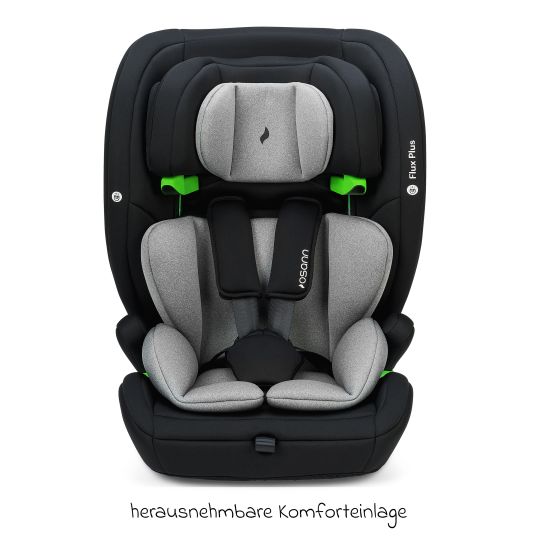 Osann Flux Plus i-Size child car seat from 15 months - 12 years (76 cm - 150 cm) - Grey Melange