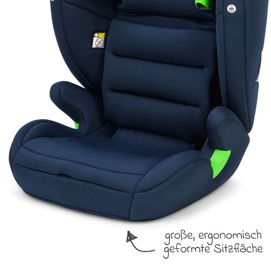 Osann Flux Plus i-Size child car seat from 15 months - 12 years (76 cm - 150 cm) - Navy Melange