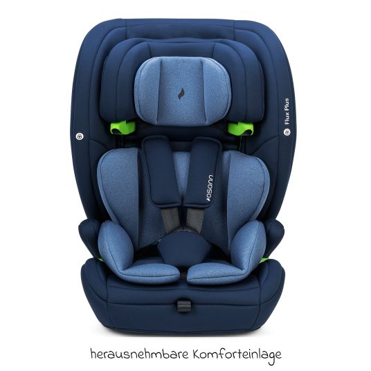 Osann Kindersitz Flux Plus i-Size ab 15 Monate - 12 Jahre (76 cm - 150 cm) - Navy Melange