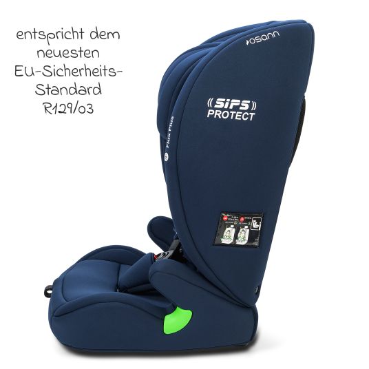 Osann Flux Plus i-Size child car seat from 15 months - 12 years (76 cm - 150 cm) - Navy Melange