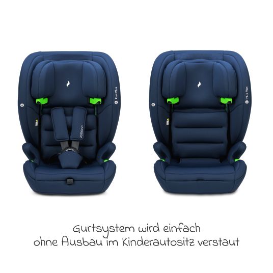 Osann Seggiolino auto Flux Plus i-Size da 15 mesi a 12 anni (76 cm - 150 cm) - Navy Melange