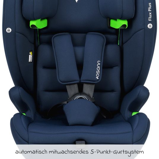 Osann Kindersitz Flux Plus i-Size ab 15 Monate - 12 Jahre (76 cm - 150 cm) - Navy Melange