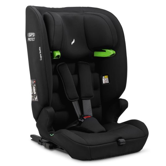 Osann Lupo Isofix i-Size child seat from 15 months - 12 years (76 cm - 150) with Isofix & Top-Tether - Black