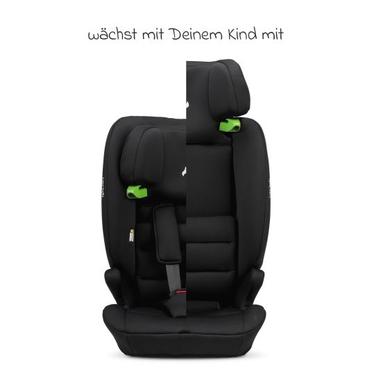 Osann Lupo Isofix i-Size child seat from 15 months - 12 years (76 cm - 150) with Isofix & Top-Tether - Black