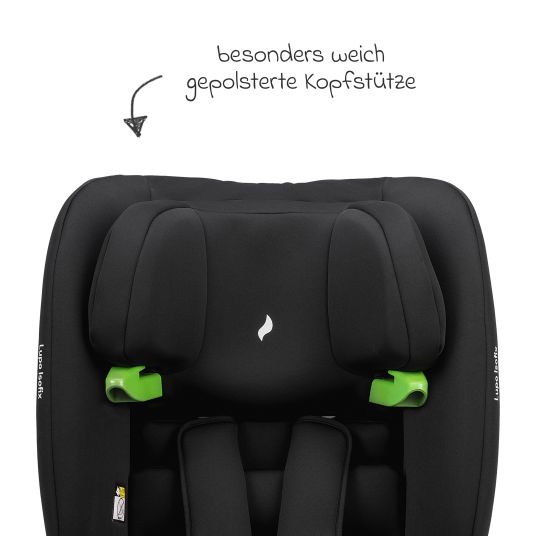 Osann Lupo Isofix i-Size child seat from 15 months - 12 years (76 cm - 150) with Isofix & Top-Tether - Black