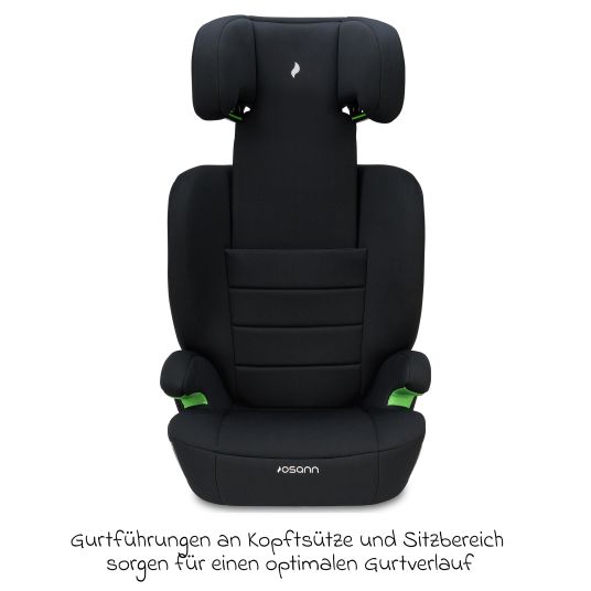 Osann Musca Isofix i-Size child seat from 3 years - 12 years (100 cm - 150 cm) with Isofix - Black
