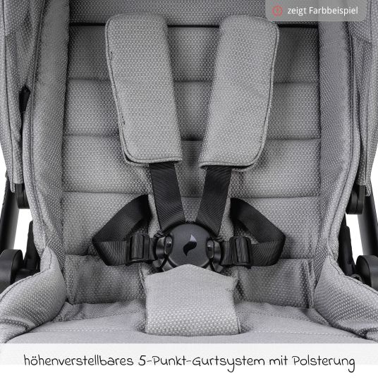 Osann Kombi-Kinderwagen Juntos bis 22 kg belastbar mit Teleskopschieber, umsetzbare Sitzeinheit, Babywanne mit Matratze & Regenschutz - Teak