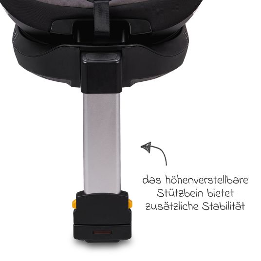 Osann Reboarder child seat Hero 360 SL from birth - 4 years (40 cm -105 cm) rotatable incl. Isofix base - Twill Black