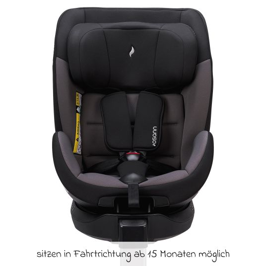 Osann Reboarder child seat Hero 360 SL from birth - 4 years (40 cm -105 cm) rotatable incl. Isofix base - Twill Black