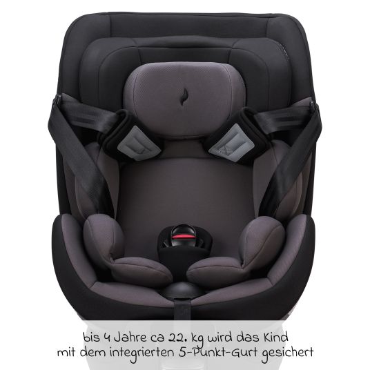 Osann Reboarder child seat Hero 360 SL from birth - 4 years (40 cm -105 cm) rotatable incl. Isofix base - Twill Black