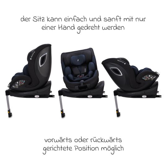 Osann Reboarder-Kindersitz Hero 360 SL ab Geburt - 4 Jahre (40 cm -105 cm) drehbar inkl. Isofix-Basis - Twill Navy