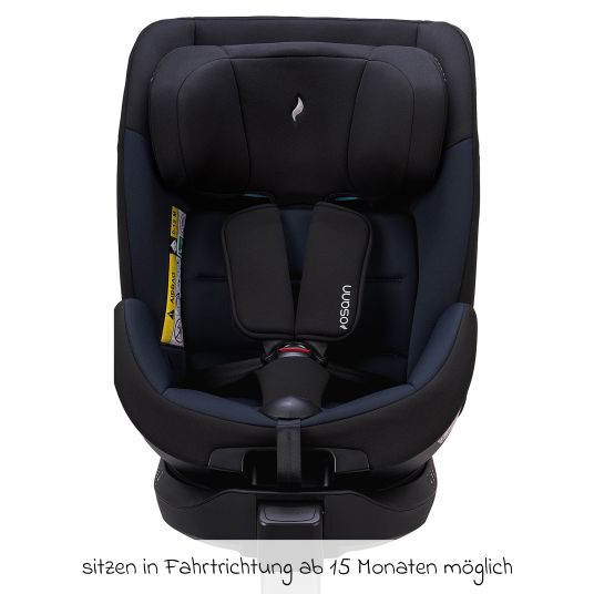 Osann Reboarder-Kindersitz Hero 360 SL ab Geburt - 4 Jahre (40 cm -105 cm) drehbar inkl. Isofix-Basis - Twill Navy