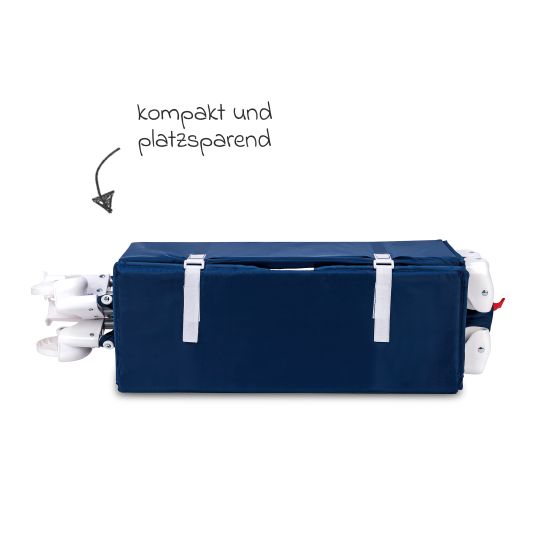 Osann Reisebett Travel mit seitlichem Einstieg inkl. Transportasche 120 x 60 cm - Royal Blau