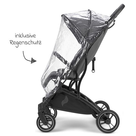 Osann Boogy travel buggy & pushchair up to 22 kg load capacity only 6.8 kg light incl. adapter, rain cover & carry bag - Asphalt