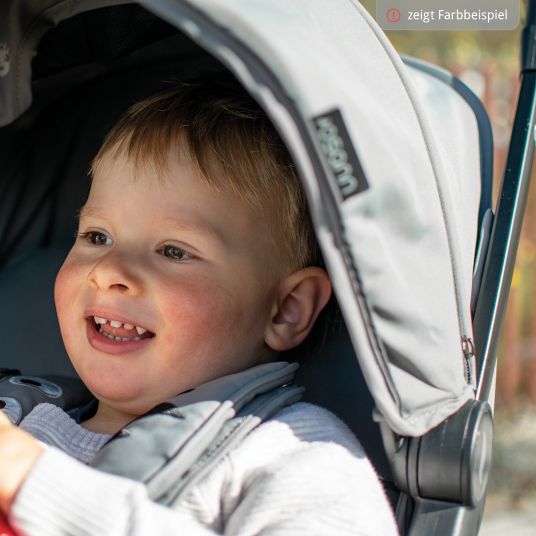 Osann Boogy passeggino da viaggio e carrozzina fino a 22 kg capacità di carico solo 6,8 kg peso leggero incluso adattatore, parapioggia e borsa per il trasporto - Cloud