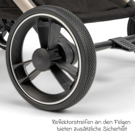 Osann Boogy travel buggy & pushchair up to 22 kg load capacity only 6.8 kg light incl. adapter, rain cover & carry bag - Elegance