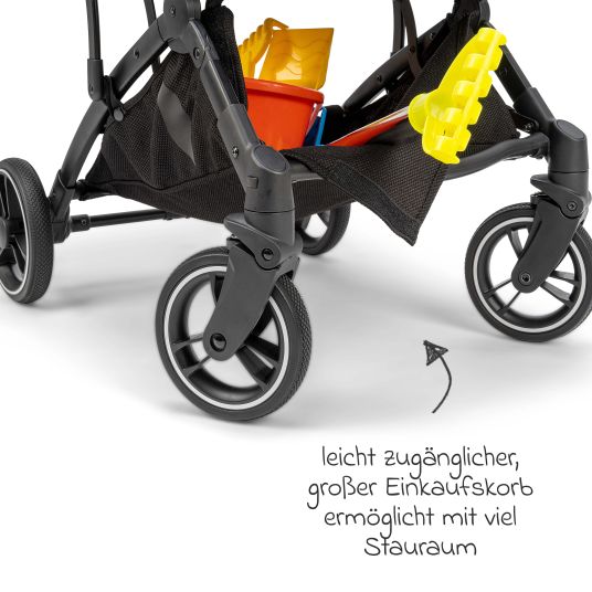Osann Reisebuggy & Sportwagen Boogy bis 22 kg belastbar nur 6,8 kg leicht inkl. Adapter, Regenschutz & Transporttasche - Elegance