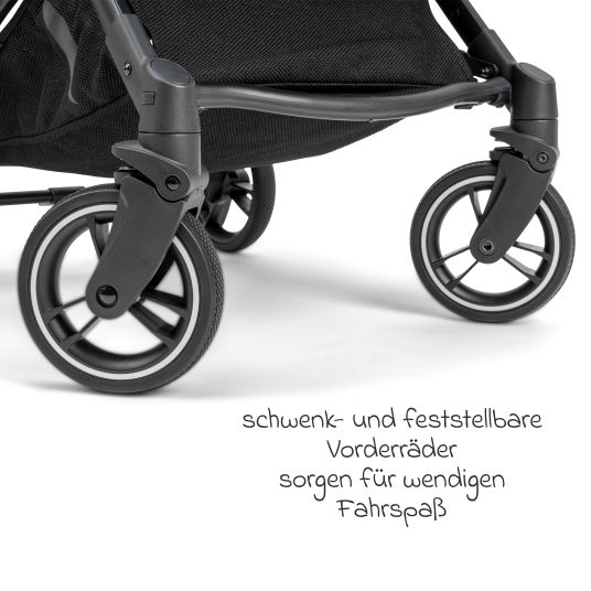 Osann Boogy travel buggy & pushchair up to 22 kg load capacity only 6.8 kg light incl. adapter, rain cover & carry bag - Indigo