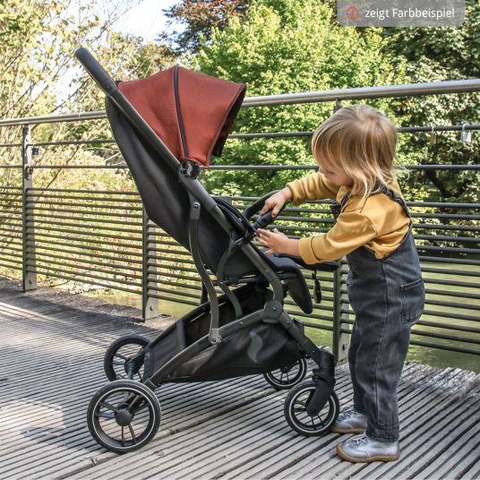 Osann Boogy travel buggy & pushchair up to 22 kg load capacity only 6.8 kg light incl. adapter, rain cover & carry bag - Monster