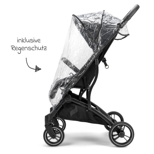 Osann Boogy travel buggy & pushchair up to 22 kg load capacity only 6.8 kg light incl. adapter, rain cover & carry bag - Night
