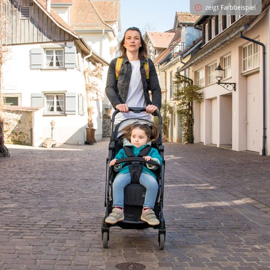 Osann Travel buggy & pushchair Vegas up to 22 kg load capacity only 6 kg light with reclining position - sky blue