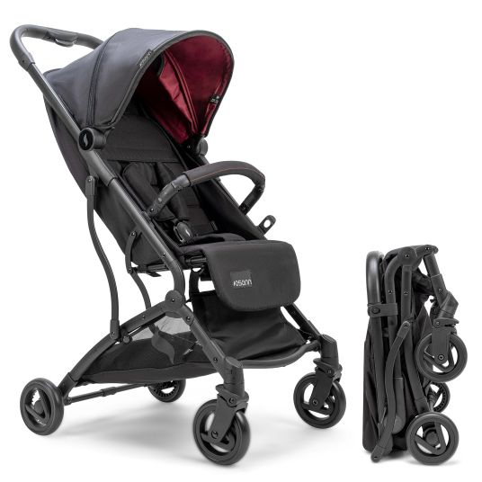 Osann Travel buggy & pushchair Vegas up to 22 kg load capacity only 6 kg light with reclining position - wine red