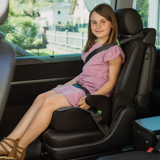 Osann Junior Gurtfix i-Size booster seat from 7 years - 12 years (126 cm - 150 cm) only 2.15 kg light - Nero