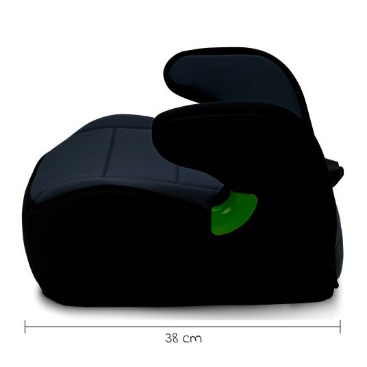 Osann Sitzerhöhung Junior Gurtfix i-Size ab 7 Jahre - 12 Jahre (126 cm - 150 cm) nur 2,15 kg leicht - Nero