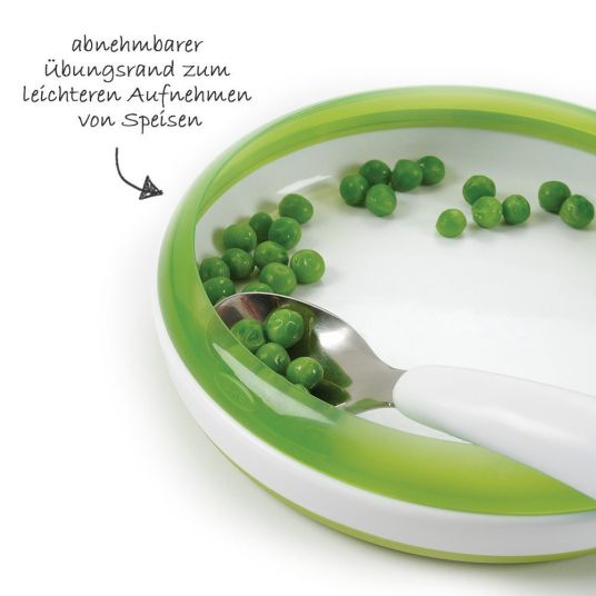 OXO mini Eating learning plate - Green